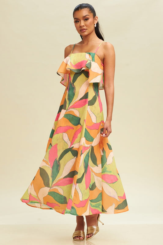 Buy Forever 21 Peach Midi Fit & Flare Dress for Women's Online @ Tata CLiQ