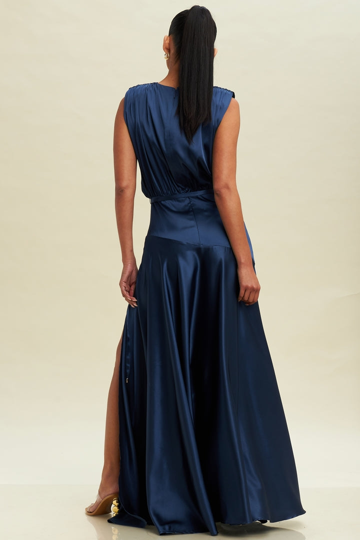 Starlight Satin Gala Gown-DRESS