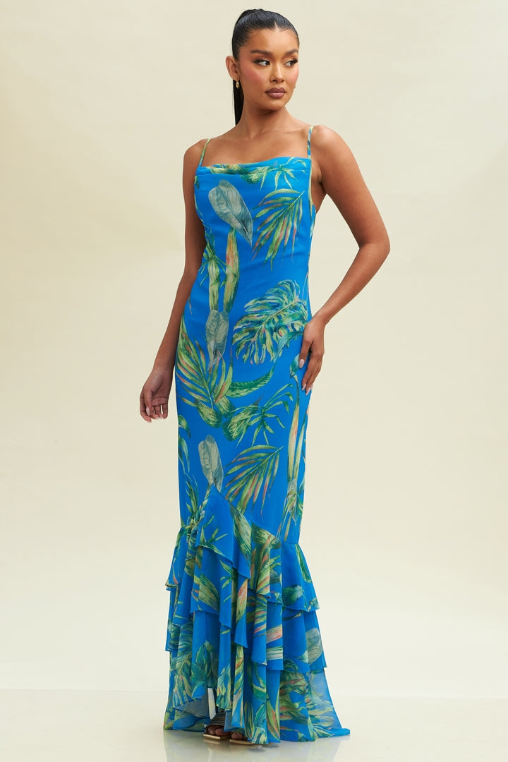 Big Leaf Quin Maxi Dress-MAXI DRESS