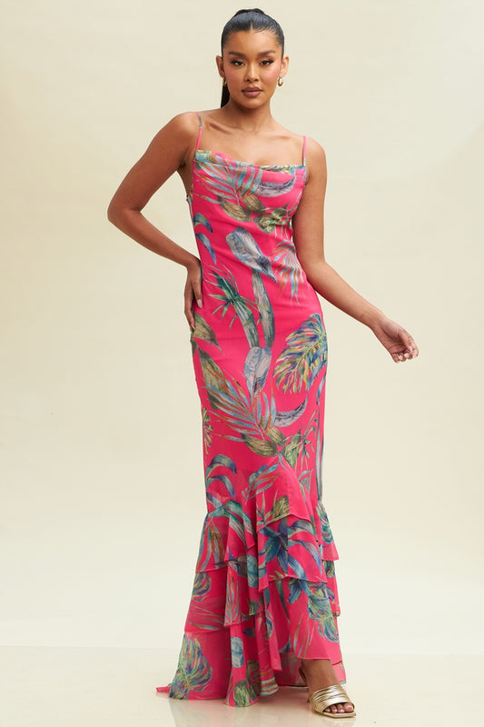 Big Leaf Quin Maxi Dress-MAXI DRESS