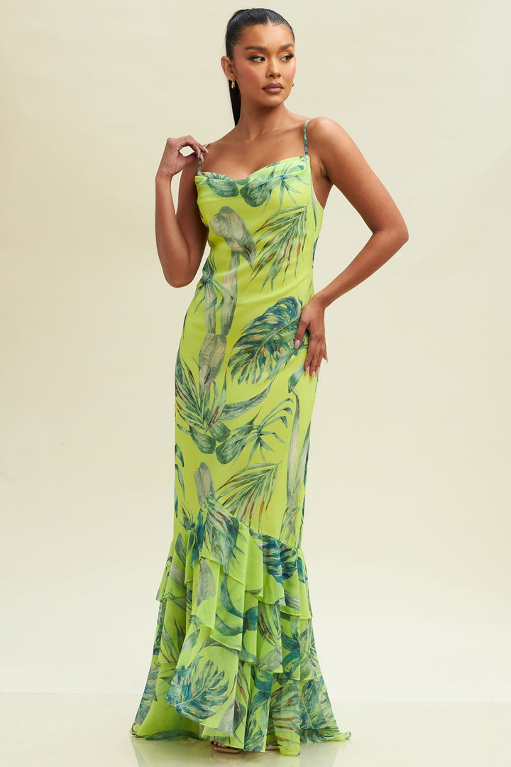 Big Leaf Quin Maxi Dress-MAXI DRESS