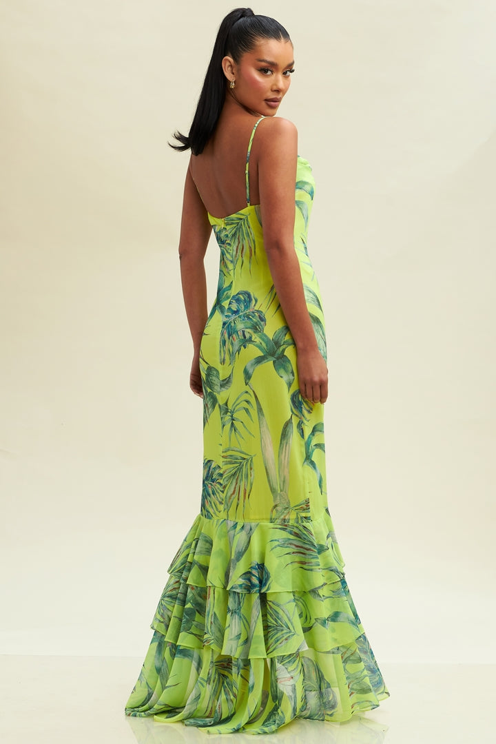 Big Leaf Quin Maxi Dress-MAXI DRESS