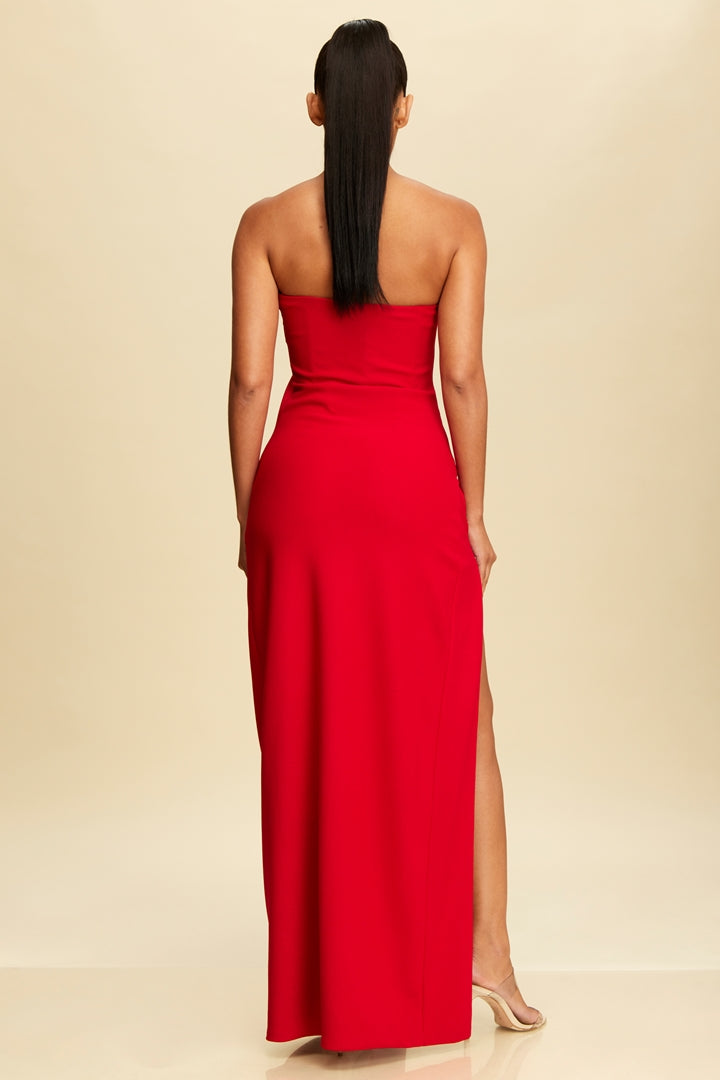 Gleaming Elegance Wide Slit Gown