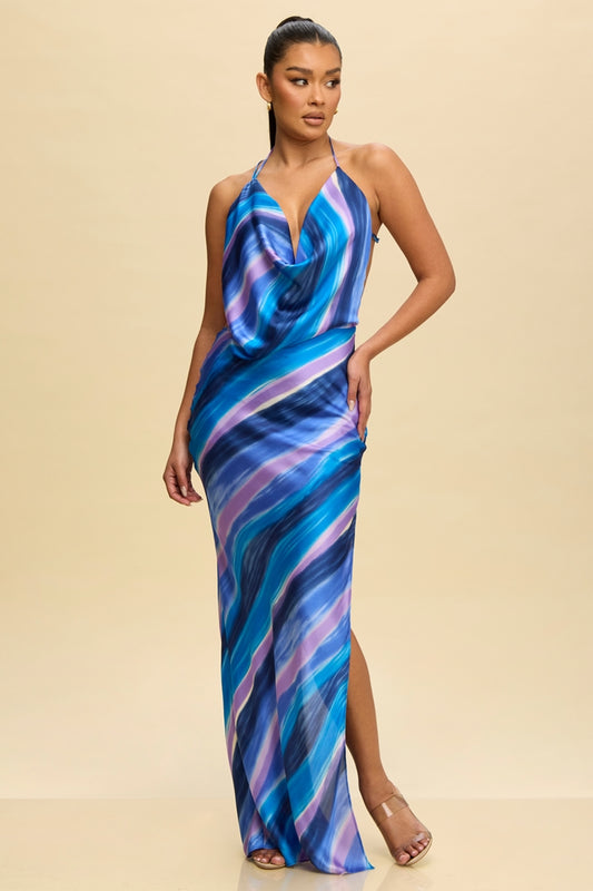 Lustrous Lines Maxi Dress